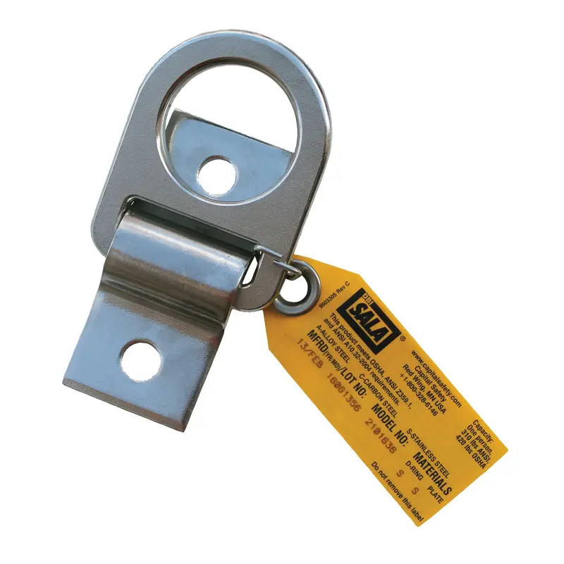 Dbi-Sala® D-Ring Anchorage Plate, Bolt-On, Permanent Use 1