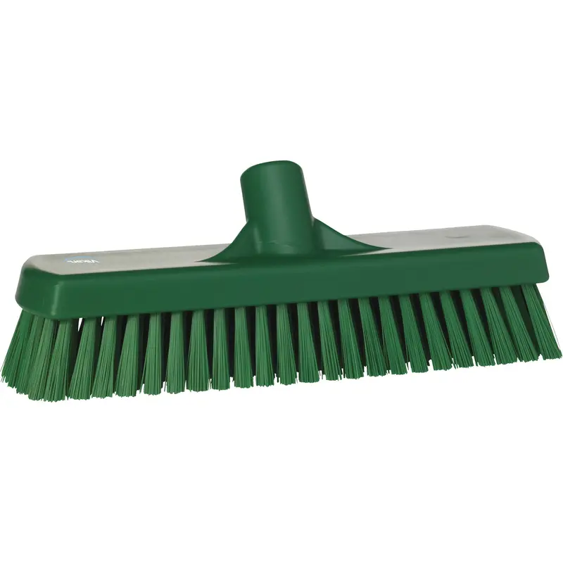Deck & Wall Scrub Brush, Stiff Bristles, 12", Polyester, Green 1