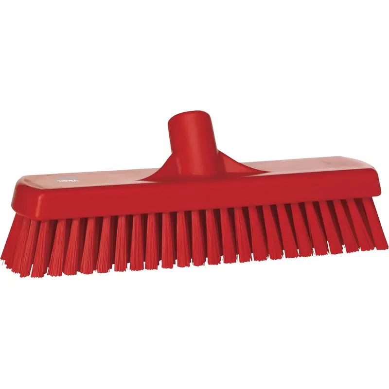 Deck & Wall Scrub Brush, Stiff Bristles, 12", Polyester, Red 1