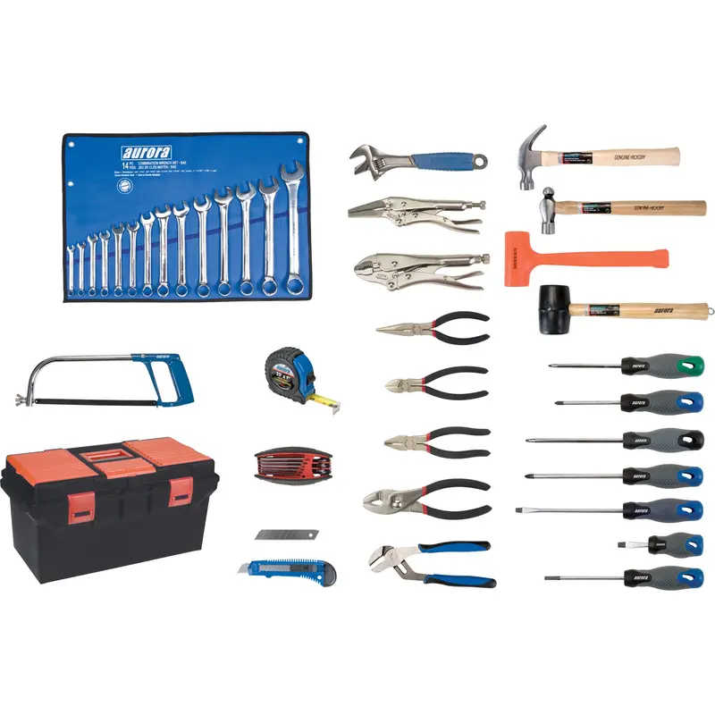 Deluxe Tool Set With Plastic Tool Box, 56 Pieces 1