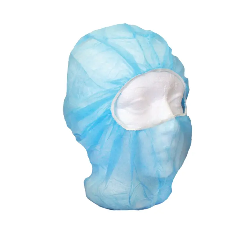 Disposable Balaclava Hood, Polypropylene, Blue 1