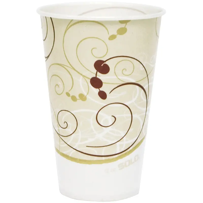 Disposable Cups, Paper, 12 Oz., Multi-Colour 1