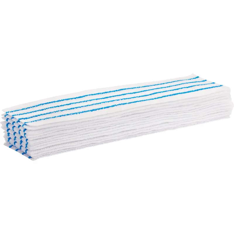 Disposable Mop Pad, Hook And Loop Style, Microfibre, 18" L X 4" W 1