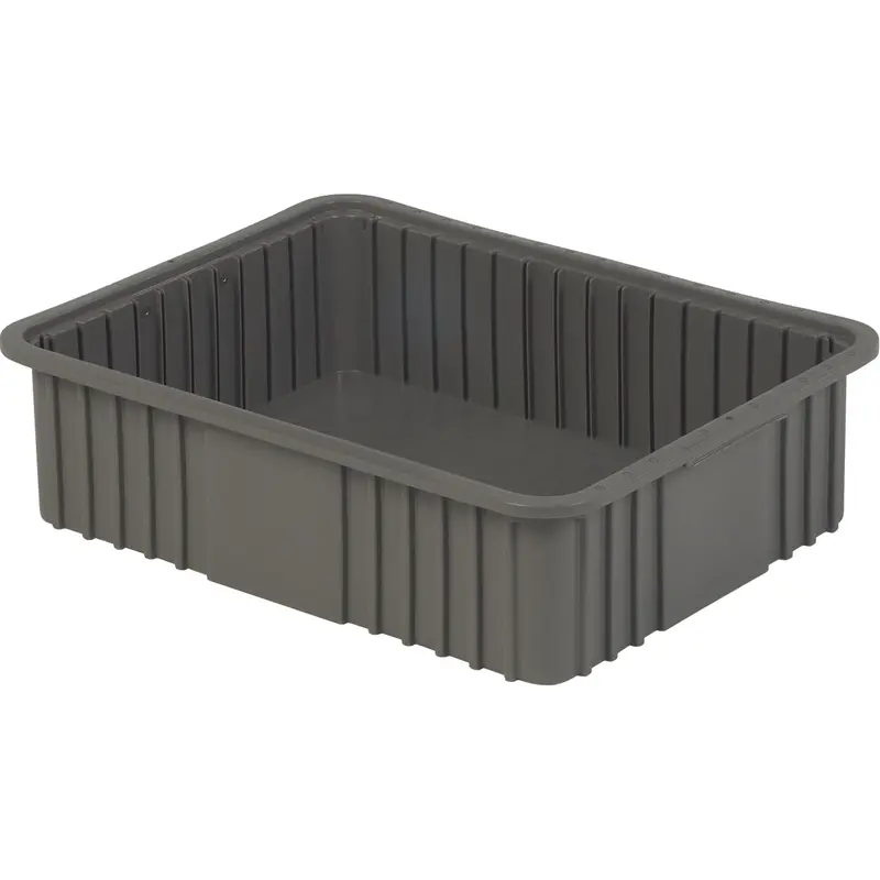 Divider Box, Polyethylene, 20.9" W X 15.9" D X 6" H, Grey 1