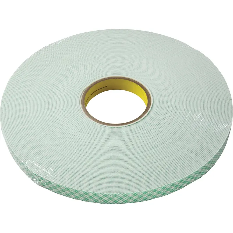 Double-Coated Urethane Foam Tape, 33 M (108') L X 9.5 Mm (3/8") W, 60 Mils, Urethane 1