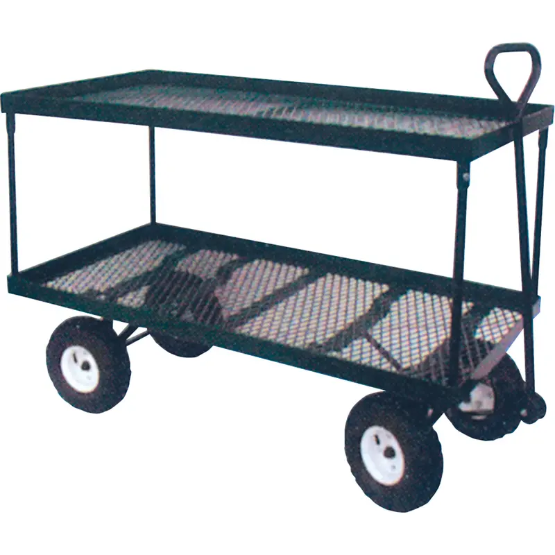 Double Deck Wagon, 24" W X 48" L, 600 Lbs. Capacity 1