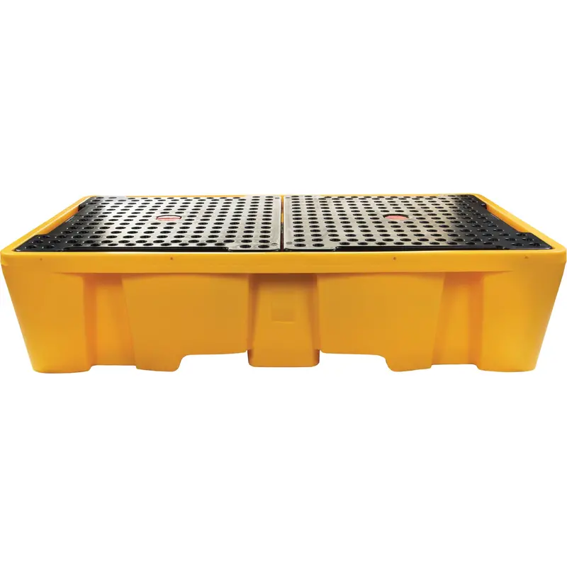 Double Ibc Spill Pallet, 317 Us Gal. Spill Capacity, 89" X 57" X 23" 1