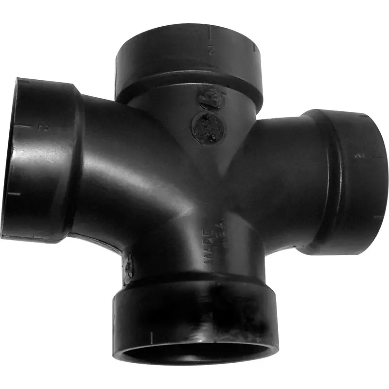 Double Tee Fitting, Sanitary, Plastic, 3" 1