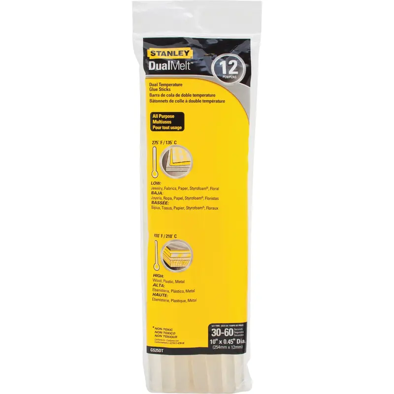 Dual-Melt™ Glue Sticks, 7/16" Dia. X 10" L, Clear 1