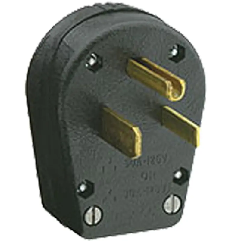 Dual Power Plug, Thermoplastic, 30 A/50 A, 250 V 1