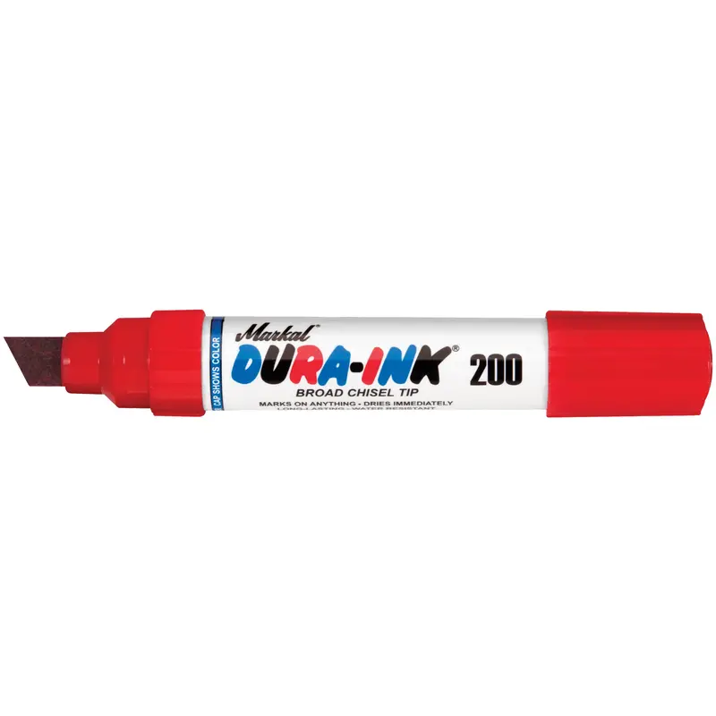 Dura-Ink® Marker #200, Chisel, Red 1