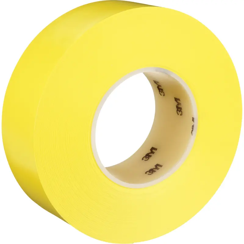 Durable Floor Marking Tape 971, 2" X 108', Vinyl, Yellow 1
