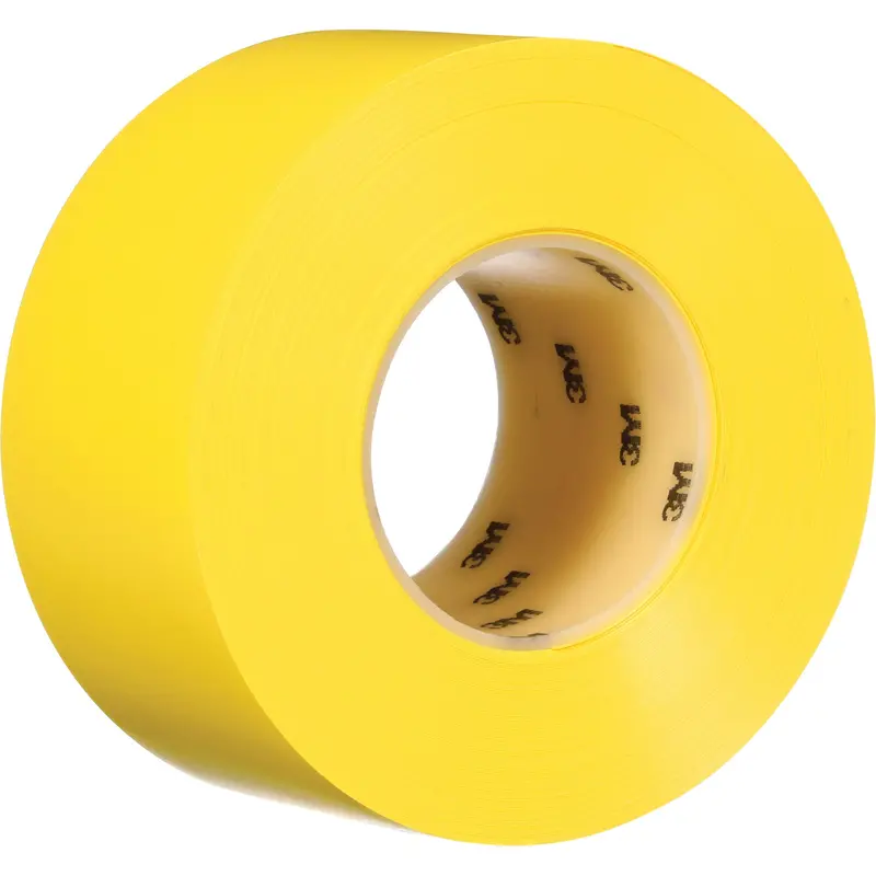 Durable Floor Marking Tape 971, 3" X 108', Vinyl, Yellow 1