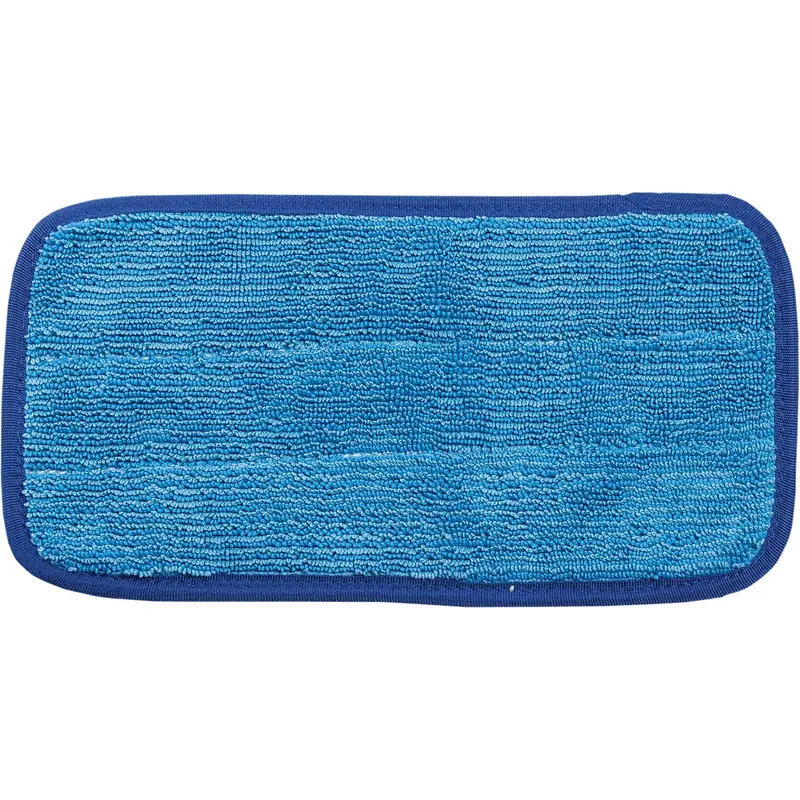 Dust Mop Pad, Hook And Loop Style, Microfibre, 10" L X 5-1/2" W 1