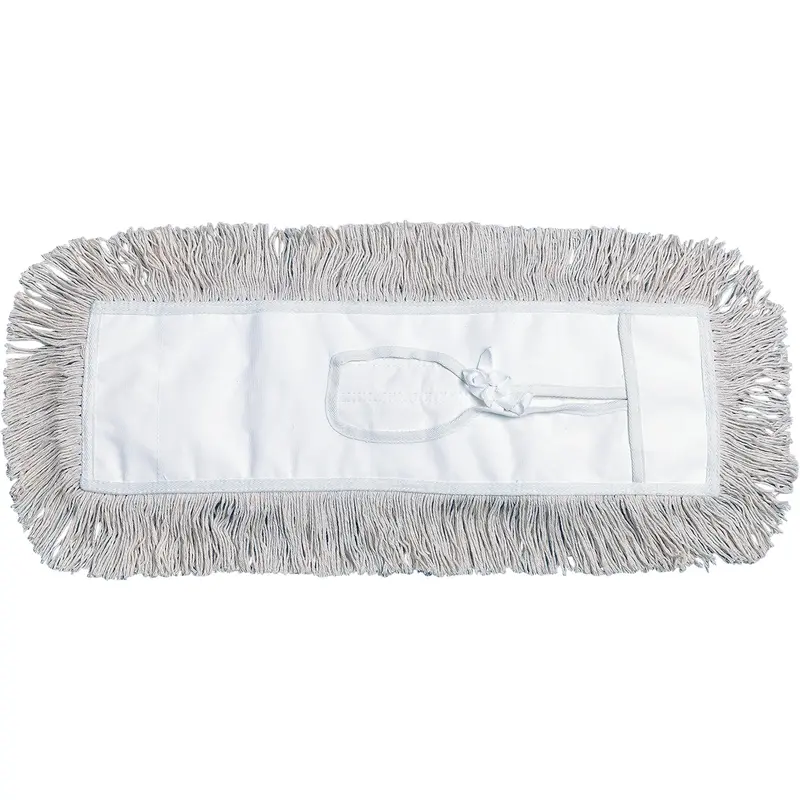 Dust Mop, Tie-On Style, Cotton, 60" L X 5" W 1