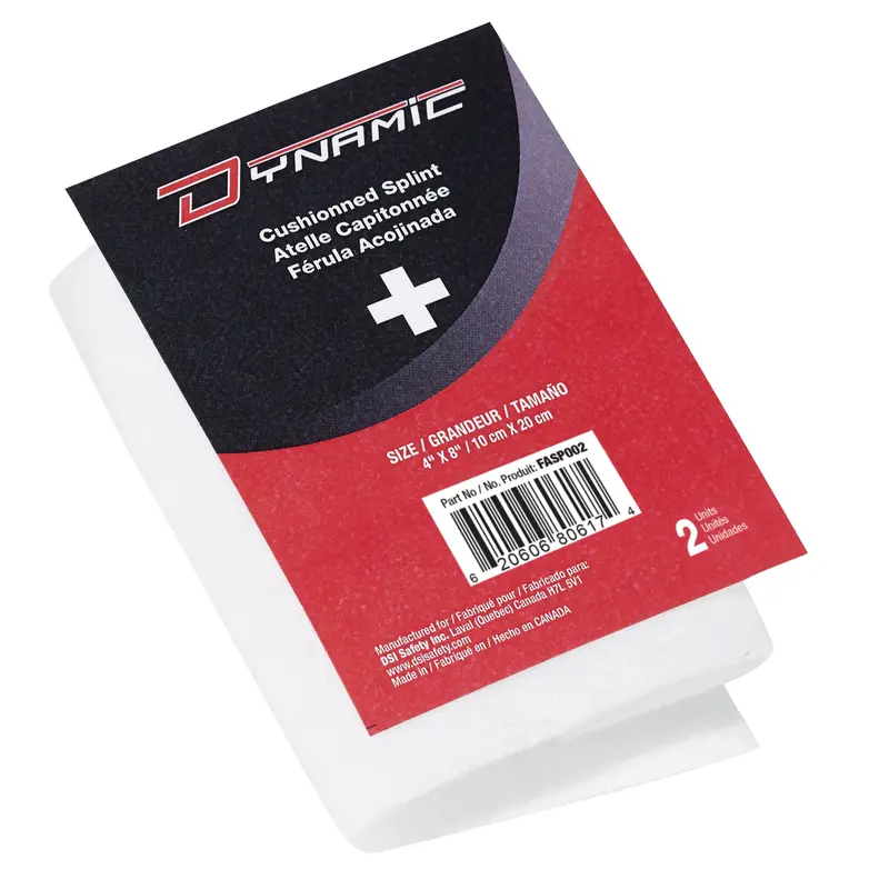 Dynamic™ Cushioned Splint, Multipurpose, Aluminum Foam Padded, 6", Class 1 1
