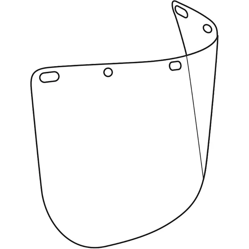 Dynamic™ Die Cut Faceshield Visor, Polycarbonate, Clear Tint 1