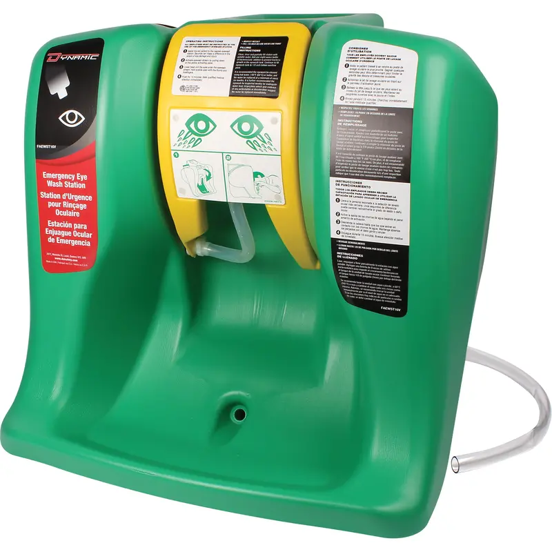 Dynamic™ Eyewash Station, Gravity-Fed, 16 Gal. Capacity, Meets Ansi Z358.1 1