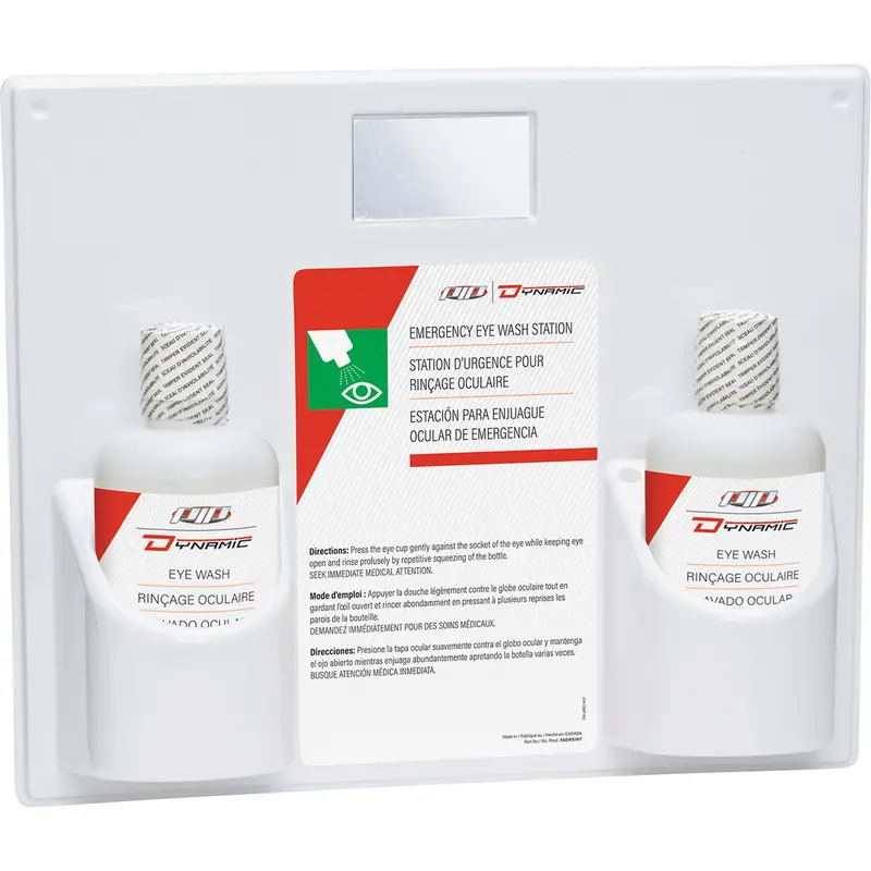 Dynamic™ Eyewash Station With Isotonic Solution, Double 1