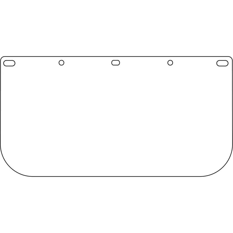 Dynamic™ Faceshield Visor Window, Petg, Clear Tint 1