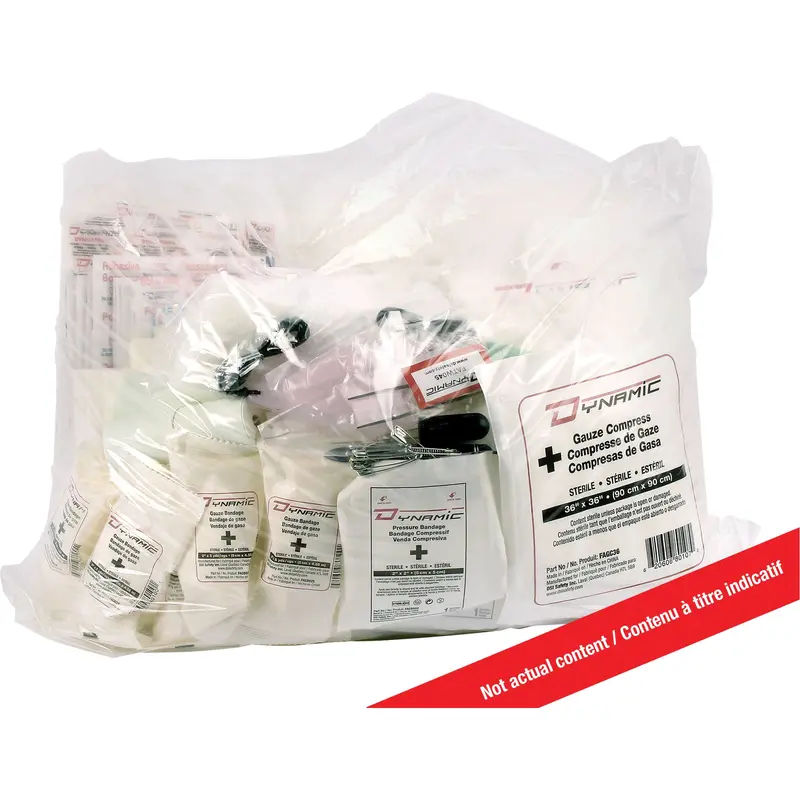 Dynamic™ First Aid Kit Refill, Meets Csa Z1220-17 Type 2 Low-Risk Environment, Medium (26-50 Workers), Class 1 1