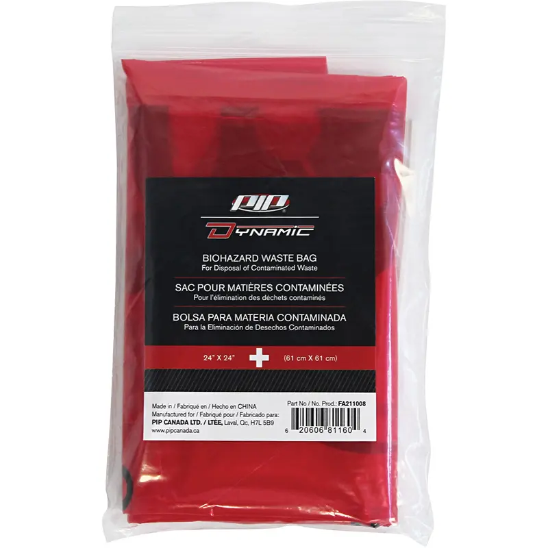 Dynamic™ Hazardous Waste Bags, Infectious Waste, 24" L X 24" W, 12 Microns 1