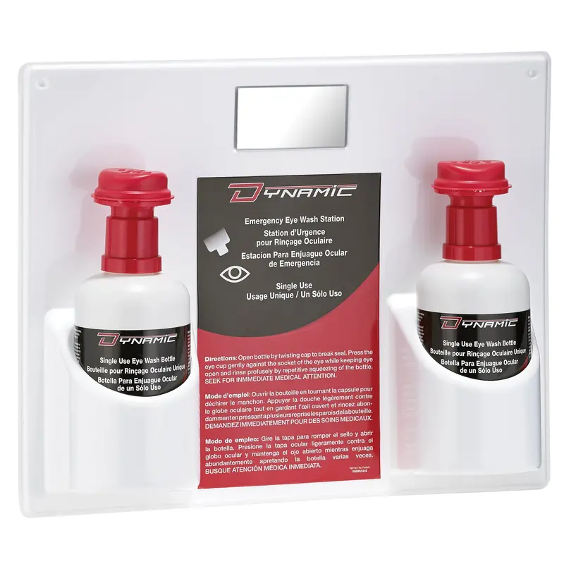 Dynamic™ Single-Use Eyewash Station With Isotonic Solution, Double 1