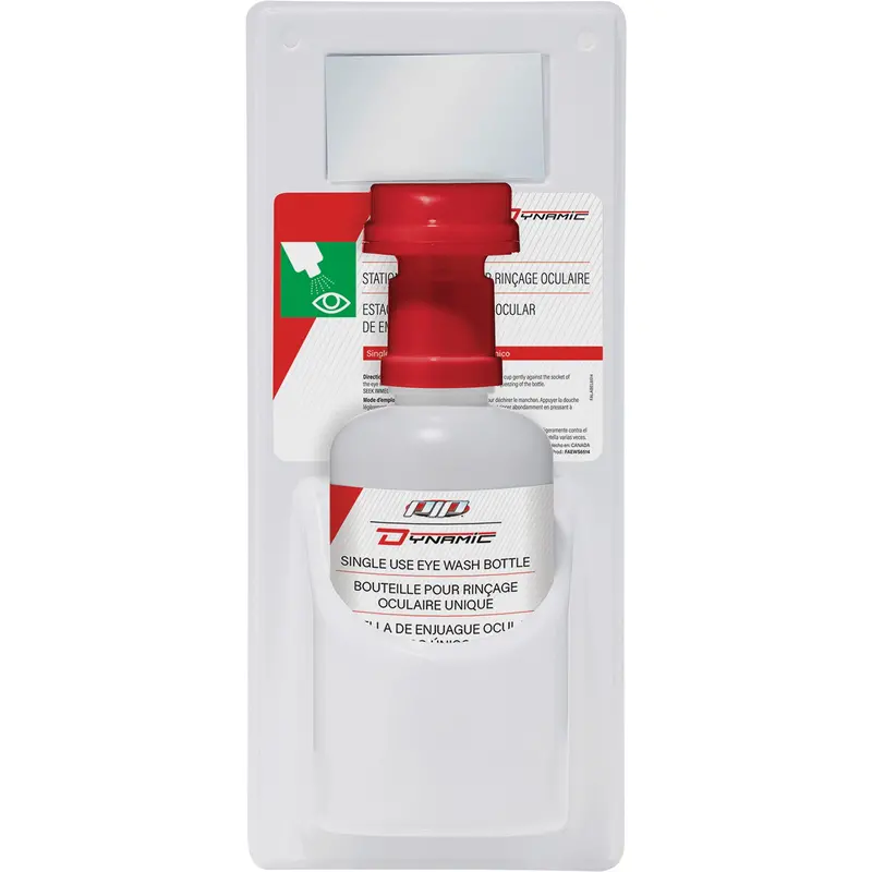 Dynamic™ Single-Use Eyewash Station With Isotonic Solution, Single 1