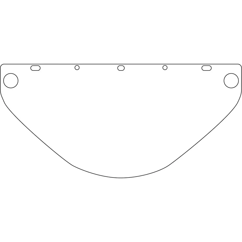 Dynamic™ Universal Fit Safety Visor, Polycarbonate, Clear Tint 1