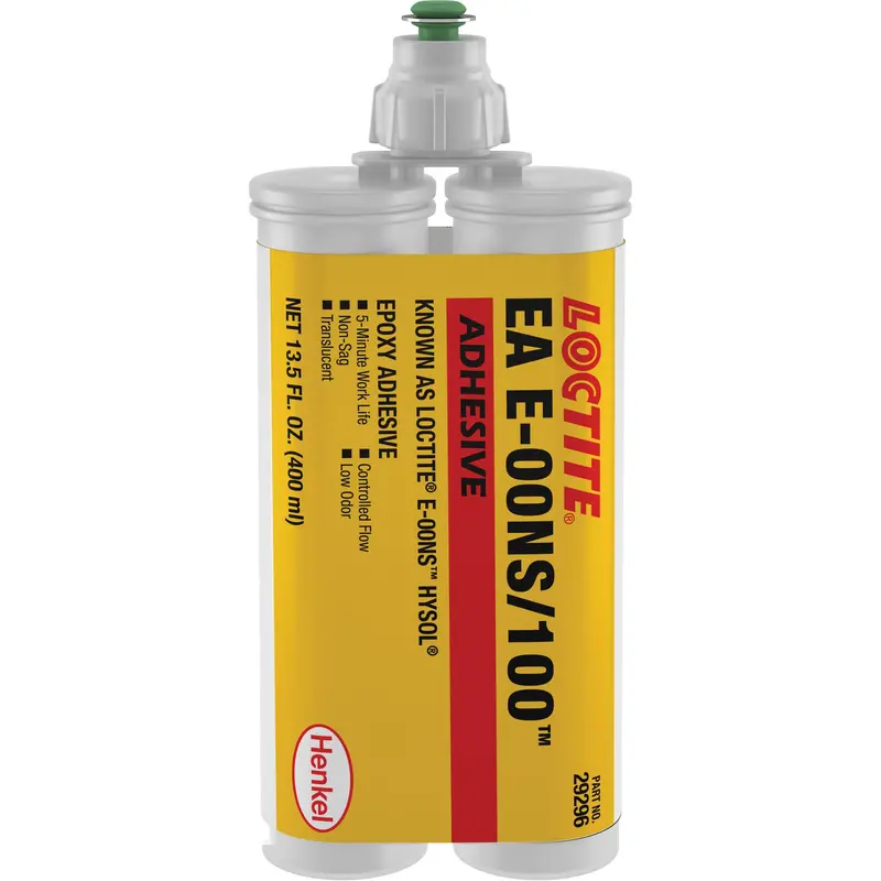 E-00Ns Hysol Epoxy, 400 Ml, Dual Cartridge, Two-Part, Translucent 1