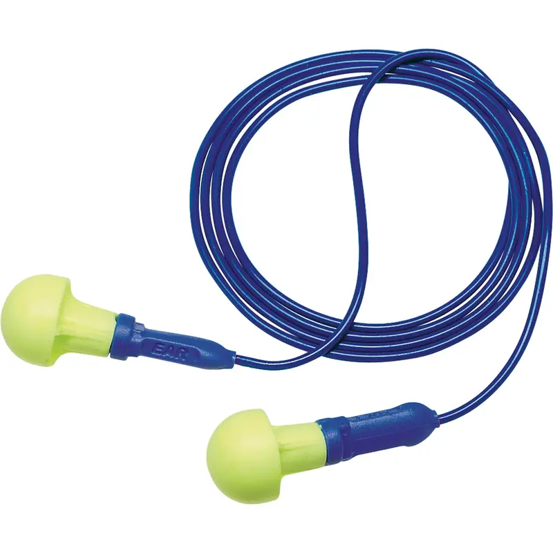 E-A-R™ Push-Ins™ Metal Detectable Earplugs, Corded, One-Size, Bulk - Polybag, Nrr 28 Db Nrr Db 1