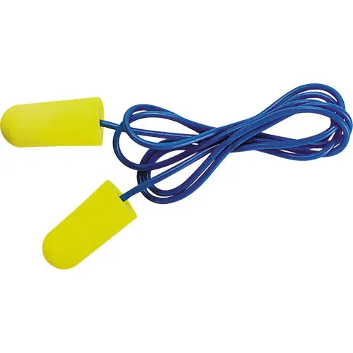 E-A-Rsoft Metal Detectable Earplugs, Corded, Regular, Bulk - Polybag, 32 Nrr Db 1