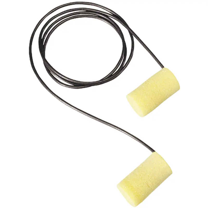 E-A-Rsoft™ Yellow Neons ™ Metal Detectable Earplugs, Corded, Large, Bulk - Polybag, 33 Nrr Db 1