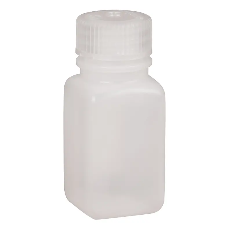 Easy-Grip Space-Saver Bottles, Square, 2 Oz., Plastic 1