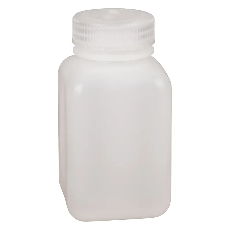 Easy-Grip Space-Saver Bottles, Square, 8 Oz., Plastic 1
