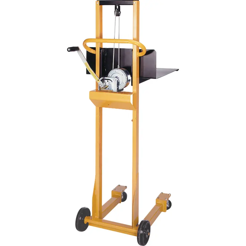 Easy-Lift Platform Lift Stacker, Hand Winch Operated, 500 Lbs. Capacity, 52" Max Lift 1