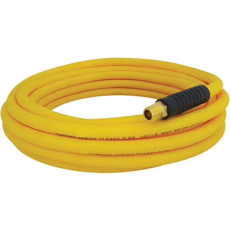 Easyflex Premium Hoses With Fittings, Air/Water, Technopolymer, 1/4" Dia. X 50', 300 Psi, 1/4 Npt 1