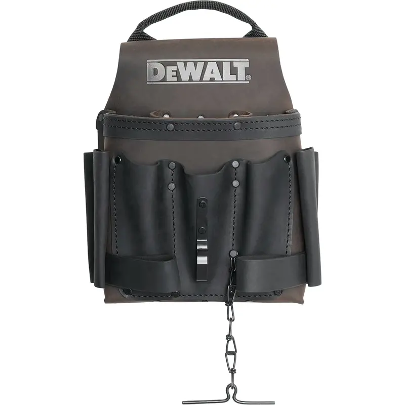 Electrician Tool Pouch, Multiple Tool Holder, Leather, 8 Pockets 1