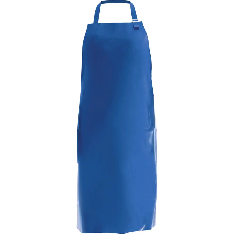 Endurosaf™ Bib Apron, Polyurethane, 50" L X 34" W, Blue 1