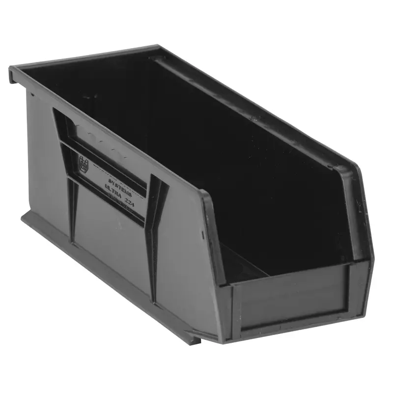Environmentally Friendly Recycled Bin, 4.125"/3-3/16" W X 3-3/4" H X 10-7/8"/10.875" D, Black 1
