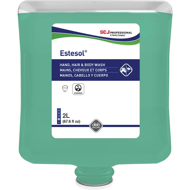 Estesol® Hand, Hair And Body Cleaner, 2 L, Rain Forest, Plastic Cartridge 1