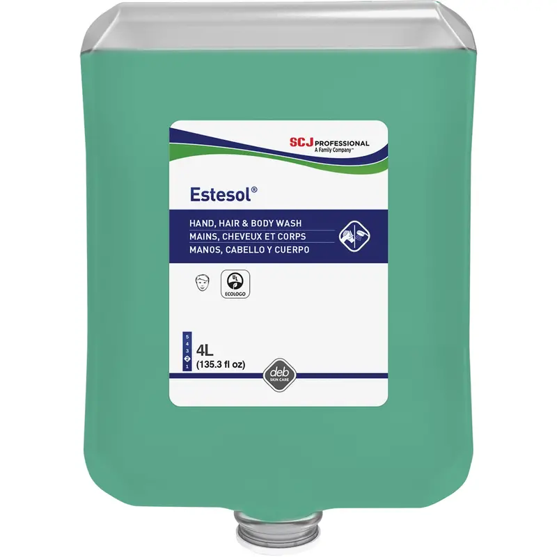 Estesol® Hand, Hair & Body Wash, 4000 Ml, Rain Forest, Plastic Cartridge 1