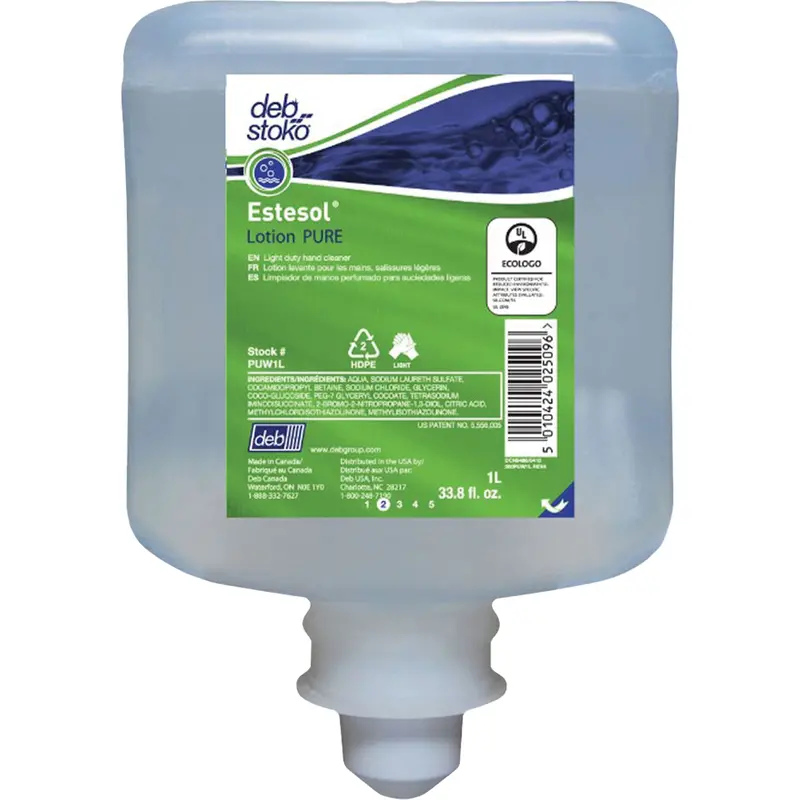 Estesol® Pure Light-Duty Hand Cleaner, Cream, 1 L, Refill, Fresh Scent 1