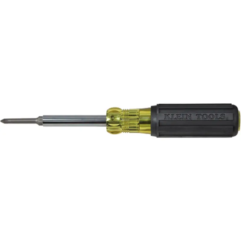 Extended-Reach Multi-Bit Screwdriver/Nut Driver, 9-1/10" L, Cushion Grip Handle 1
