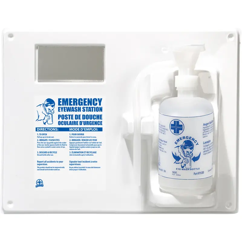 Eyewash Station - Single Station With Empty Bottle 1