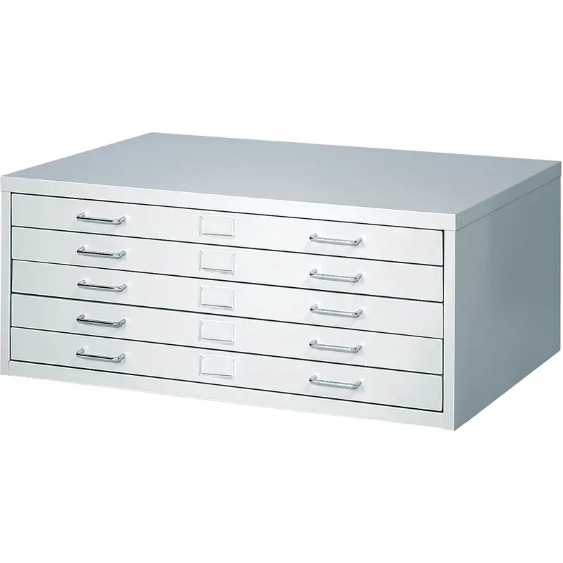 Faciltm Flat File Cabinets, 5 Drawers, 40" W X 26" D X 16-3/8" H 1