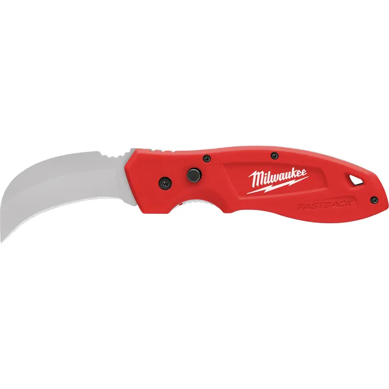 Fastback™ Hawk Bill Folding Knife, 2-1/4" Blade, Stainless Steel Blade, Plastic Handle 1