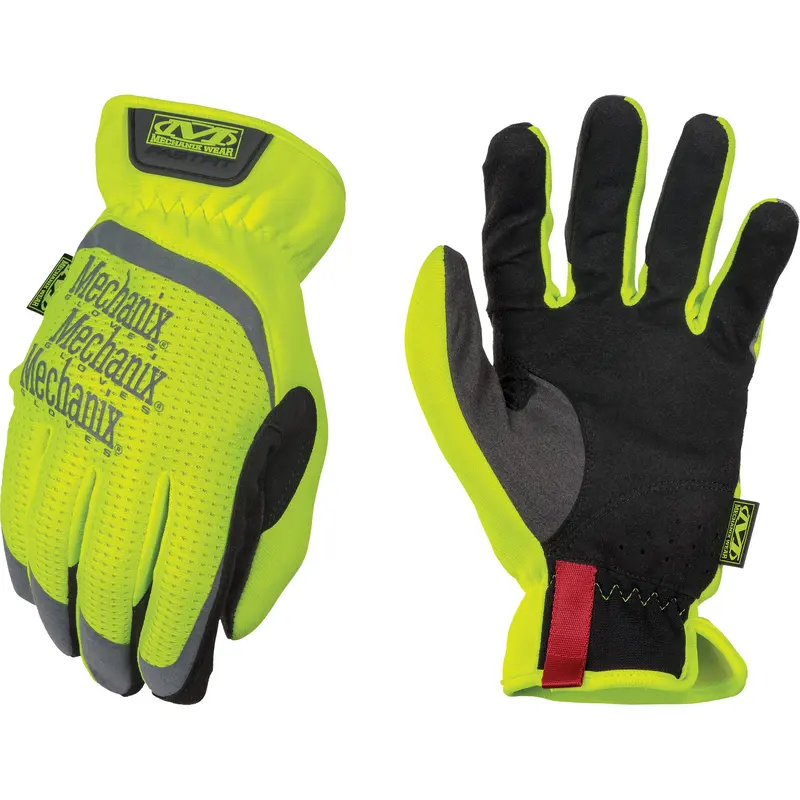 Fastfit® High-Visibility Work Gloves, Synthetic Palm, Size X-Large/11 1