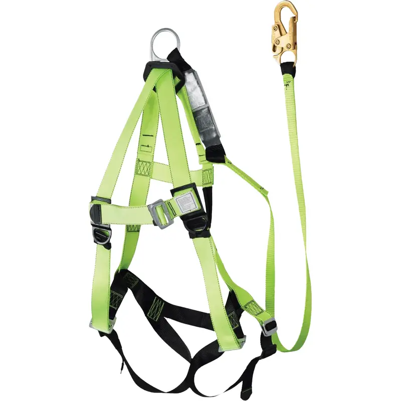 Fbh-10000A6440-4 4' Class A Harness & Lanyard With 350 Lbs. Capacity, Harness/Lanyard Combo 1