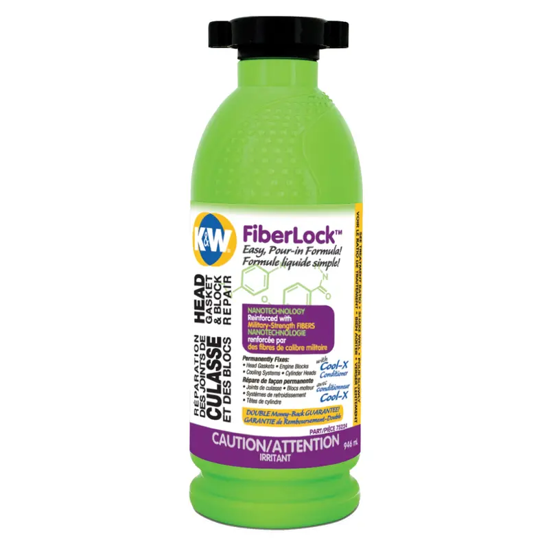 Fiberlock™ Head Gasket & Block Repair Fluid, Bottle, Beige 1